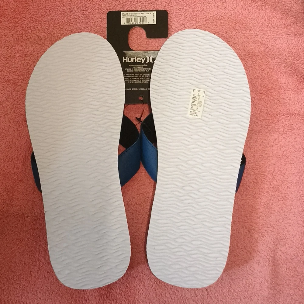 Hurley Blue Flip Flops